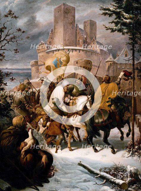 Windeck Castle. Artist: Götzenberger, Jakob (1802-1866)