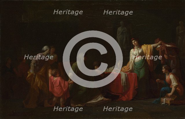 Cornelia, Mother of the Gracchi, 1781. Artist: Peyron, Jean-François-Pierre (1744-1814)