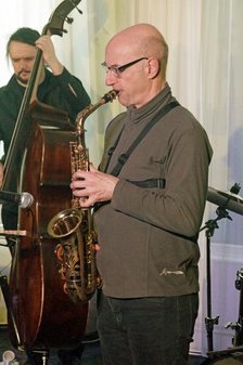 Martin Speake, Martin Speake's International Quartet, Watermill Jazz Club, Surrey, 18 Feb 2020. Creator: Brian O'Connor.