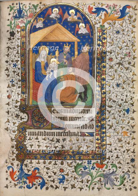 Book of Hours (Use of Paris): Adoration of the Magi, c. 1420. Creator: Boucicaut Master (French, Paris, active about 1410-25), follower of.