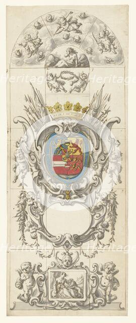 Design for glass window 8 donated by Prince Willem Hendrik at the age of seventeen, 1665-1667. Creator: Pieter Jansz.
