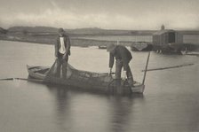 Taking Up the Eel-Net, 1886. Creators: Dr Peter Henry Emerson, Thomas Frederick Goodall.