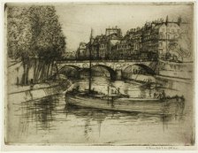 Le Pont St. Michel, Paris, 1900. Creator: Donald Shaw MacLaughlan.