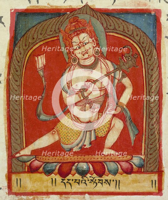 Power of Faith, Folio from a Shatasahasrika Prajnaparamita..., 11th century. Creator: Unknown.