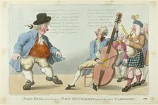 John Bull Learning a New Movement, published March 21, 1799. Creator: Unknown.