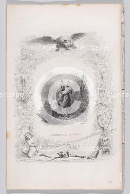 Jeanne the Redhead, from The Songs of Béranger, 1829. Creator: Melchior Péronard.