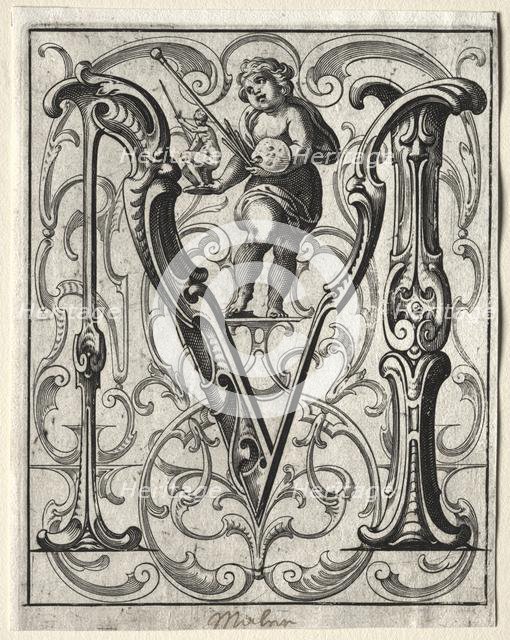 New ABC Booklet: M, 1627. Creator: Lucas Kilian (German, 1579-1637).