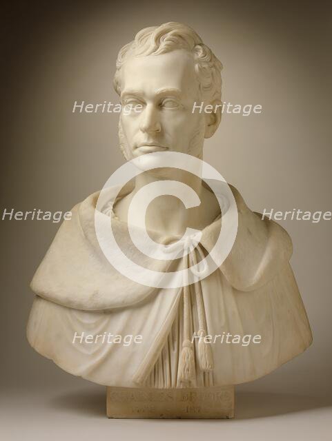 Bust of Charles Brooks (1795-1872), pastor, 1843. Creator: Thomas Crawford.