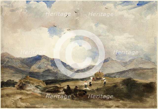 In Wales between Bangor and Capel Curig, 1830s. Creator: Peter de Wint.