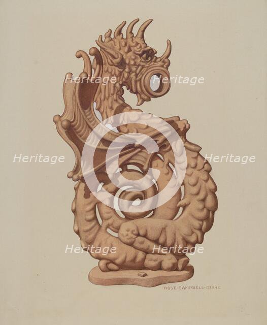 Fence, c. 1941. Creator: Rose Campbell-Gerke.