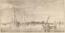 River with Town, 1775. Creator: Bernhard Schreuder.
