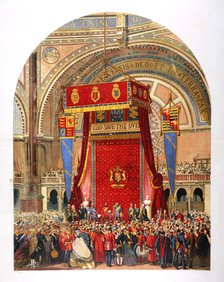 Opening of the International Exhibition, 1862. Artist: Unknown