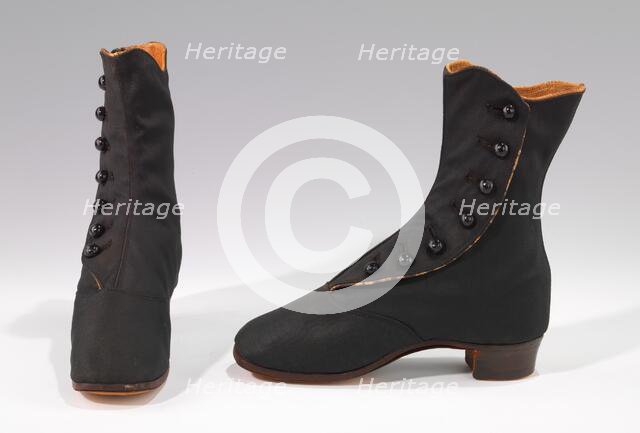 Boots, American, 1865-75. Creator: Unknown.