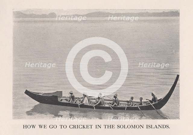 'How We Go to Cricket in the Solomon Islands', 1912.