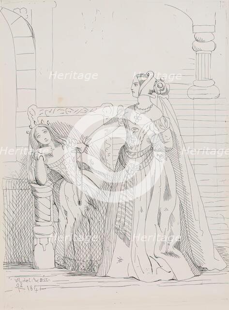Leonore And Imperiale, (ASE 27), 1841. Creator: Queen Victoria.