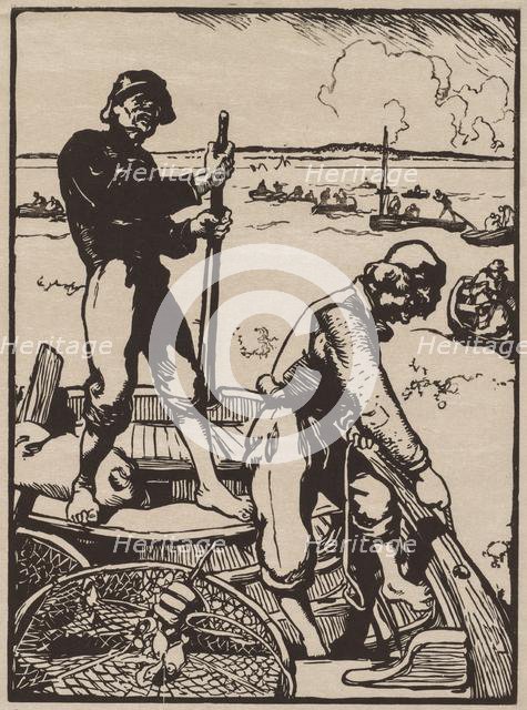 Fishing for Shrimp. Creator: Auguste Louis Lepère (French, 1849-1918).