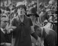 Ellen Wilkinson, Labour Politician Giving a Speech in Support of the General Strike, 1926. Creator: British Pathe Ltd.