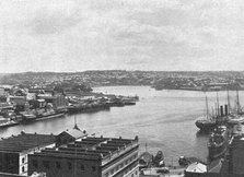 ''Sydney. Les quais circulaires; Les Terres Du Pacifique', 1914. Creator: Unknown.
