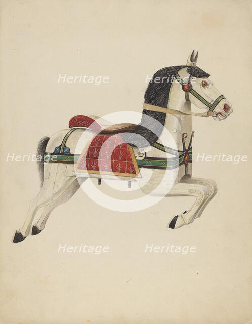 Carousel Horse, 1935/1942. Creator: Howard Weld.