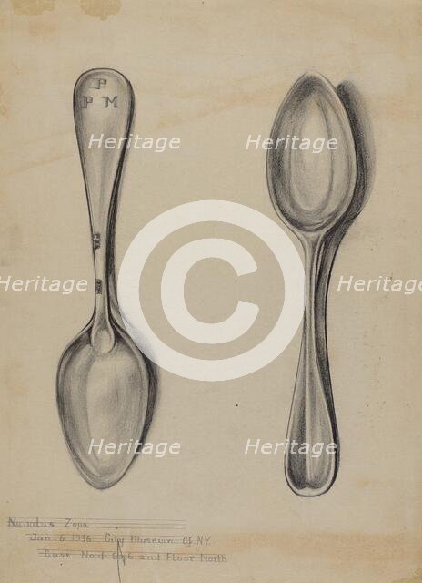 Silver Spoon, 1935/1942. Creator: Nicholas Zupa.