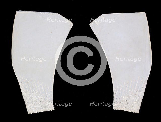 Undersleeves, American, second quarter 19th century. Creator: Unknown.