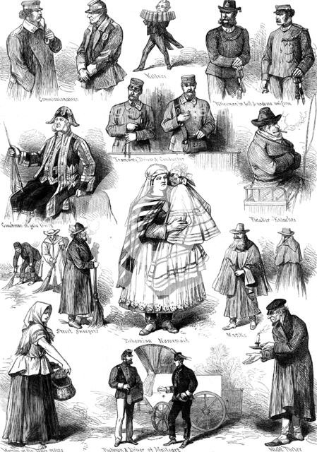 Types of Viennese life, 1873. Creator: Unknown.