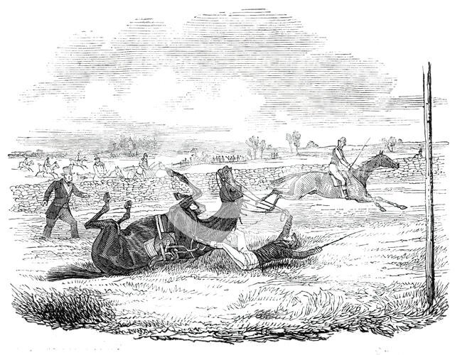 The Earl of Wilton's fall, 1844. Creator: Unknown.