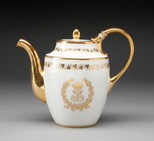 Teapot, Sèvres, 1845. Creator: Sèvres Porcelain Manufactory.