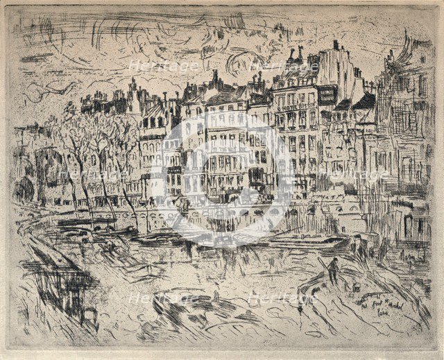 'Near the Pont St Michel', 1915. Artist: John Marin.