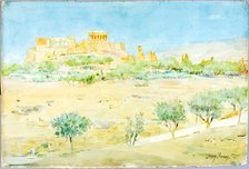 General View of the Acropolis at Sunset, n.d. Creator: Henry Bacon.