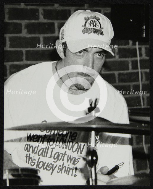 Drummer Gene Calderazzo at The Fairway, Welwyn Garden City, Hertfordshire, 8 December 1996. Artist: Denis Williams