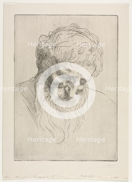 Head of a Man. Creator: Alphonse Legros (French, 1837-1911).