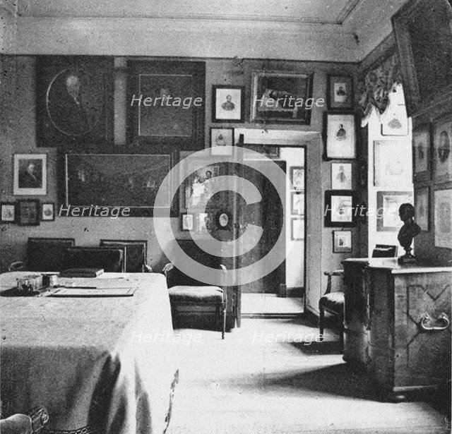 Ostafyevo Estate. The Karamzin Room, End of 19th century. Artist: Anonymous  