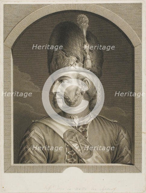 Sapper of the Swiss Guards, 1779. Creator: Johann Georg Wille.