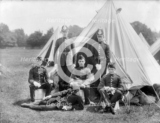Militia camp, c1860-c1922. Artist: Henry Taunt