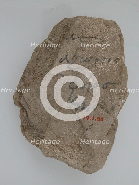 Ostrakon, Coptic, 600. Creator: Unknown.