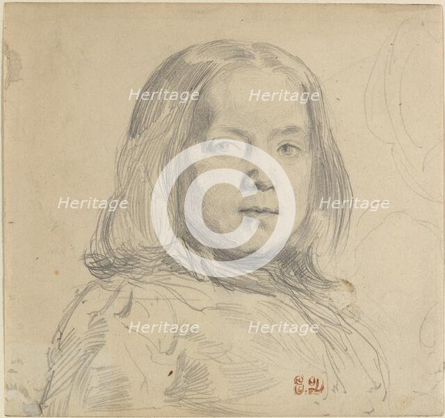 Portrait of a Child. Creator: Eugene Delacroix.
