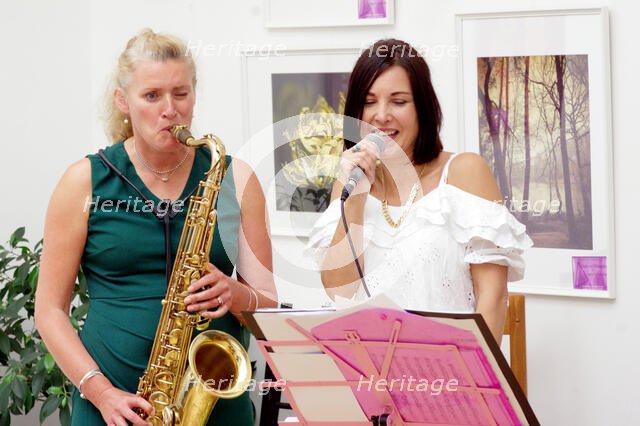 Jo Fooks, Jo Harrop, Jo Harrop and Friends, Clocktower Cafe Jazz Club, Croyden, London, 29 May 2025. Creator: Brian O'Connor.