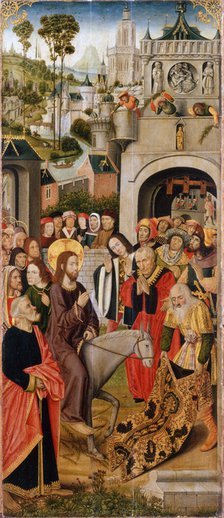 The Entry of Christ into Jerusalem', second half of the 15th century. Creator: Master of the Thuison Altarpiece (active 15th century).