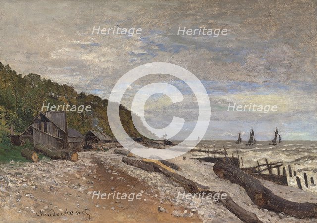 Le Chantier de petits navires, près de Honfleur, 1864. Artist: Monet, Claude (1840-1926)