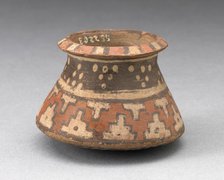 Miniature Jar with Textile-Like Pattern, A.D. 1450/1532. Creator: Unknown.