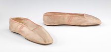 Evening slippers, probably American, 1830-45. Creator: Unknown.