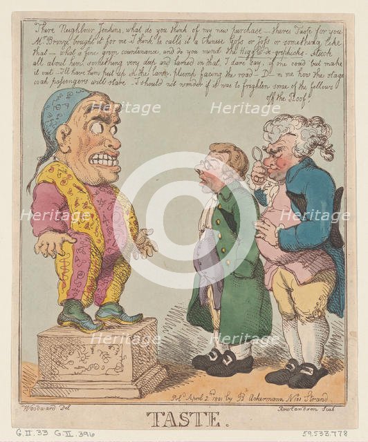 Taste, April 2, 1801., April 2, 1801. Creator: Thomas Rowlandson.