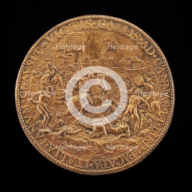 Battle under City Walls [reverse], c. 1550. Creator: Annibale Fontana.