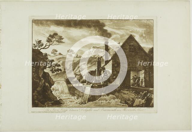 The Iron Forge between Dolgelli and Barmouth in Merioneth Shire, 1776. Creator: Paul Sandby.