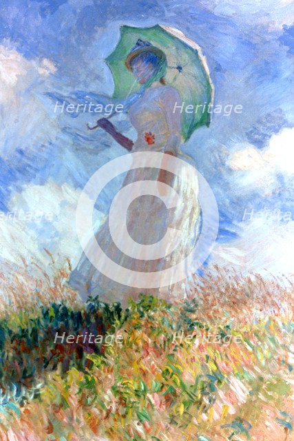 'Woman with Umbrella Turned to the Left', 1886. Artist: Claude Monet