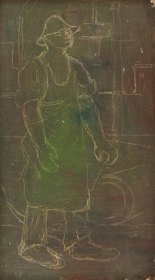 Furnace Operator, 1920-1930. Creator: Arnold Peter Weisz-Kubincan.