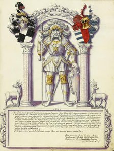 Eitelfriedrich IV Hohenzollern; Chronicle of the Hohenzollern Family, about 1572. Creator: Jorg Ziegler.