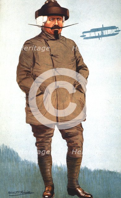 Samuel Franklin Cody (1862-1913), American-born British aviation pioneer. Artist: Unknown