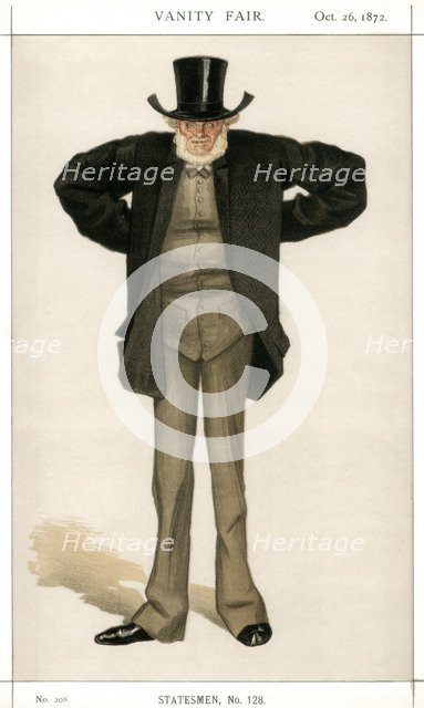 'Newcastle on Tyne', Joseph Cowen, British politician, 1872.Artist: Coide